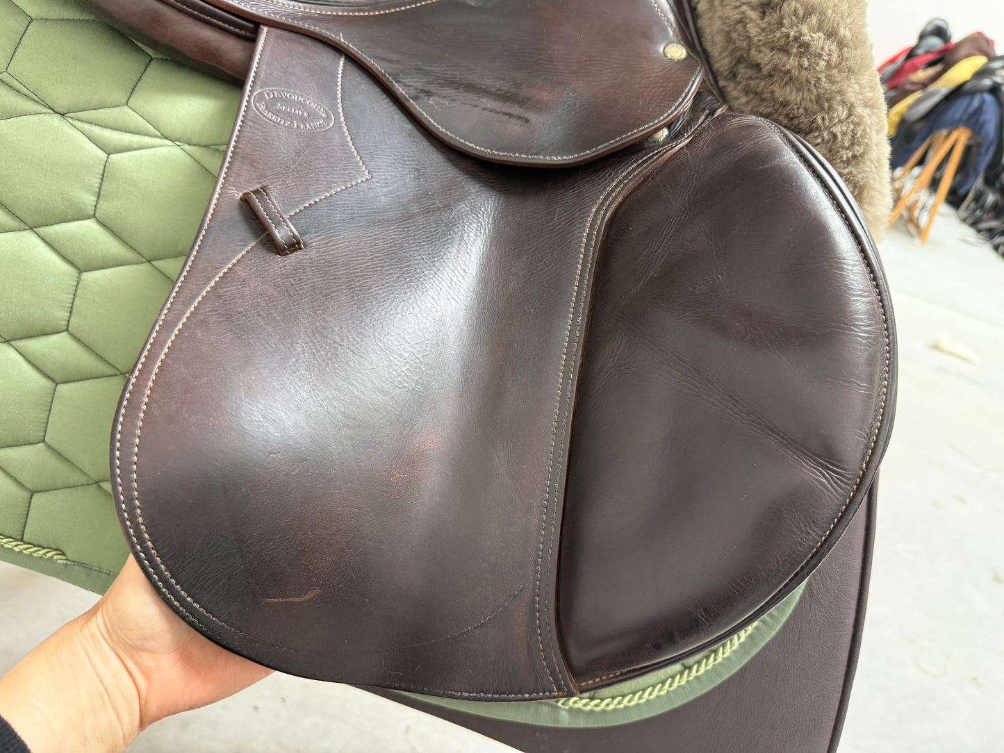 Devoucoux Donibane Springsattel 17,5 Zoll braun