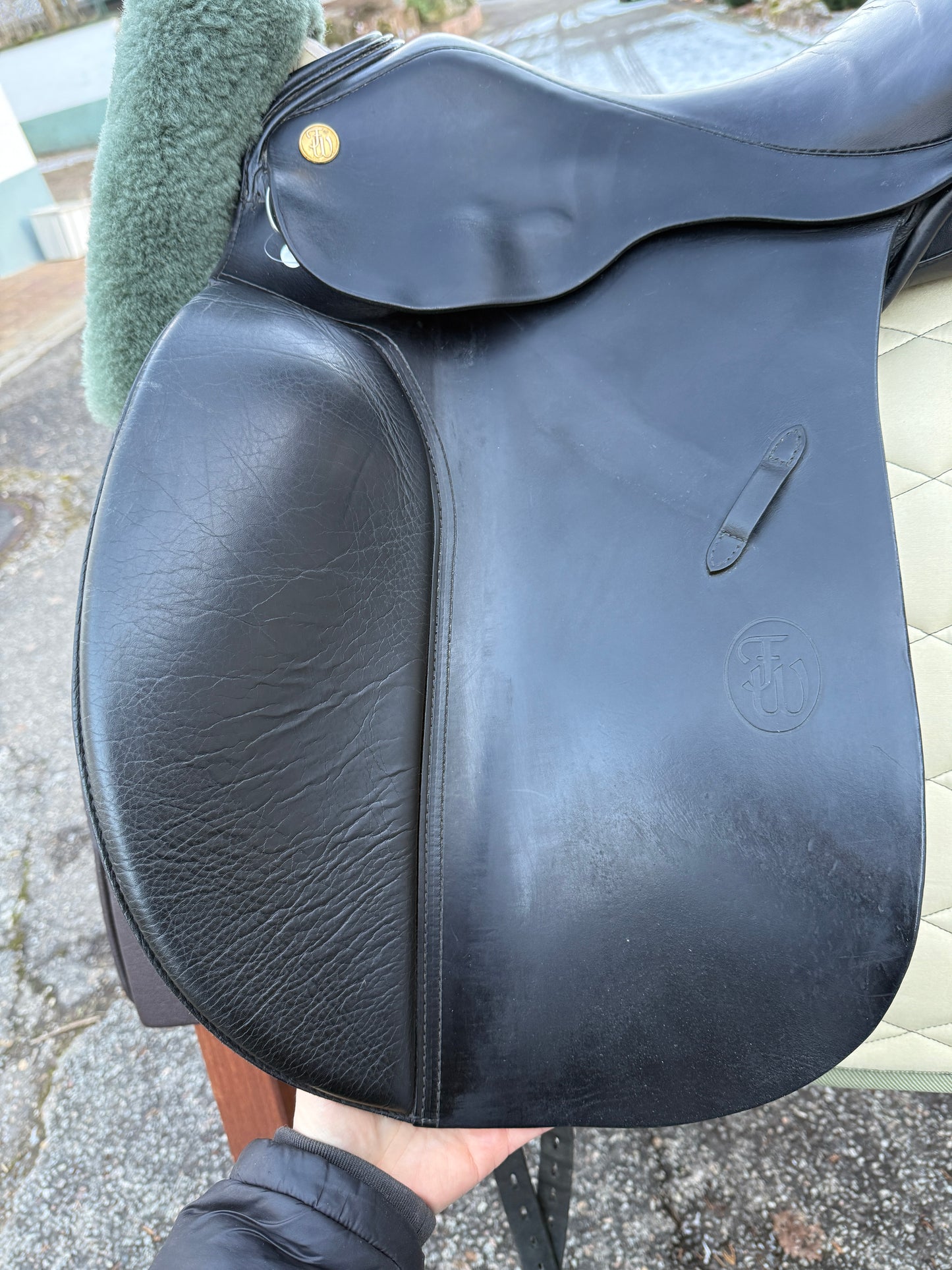 #266 Ferdi Weischenberg Dressursattel Maßsattel von Passier 17,5 Zoll aus 2019