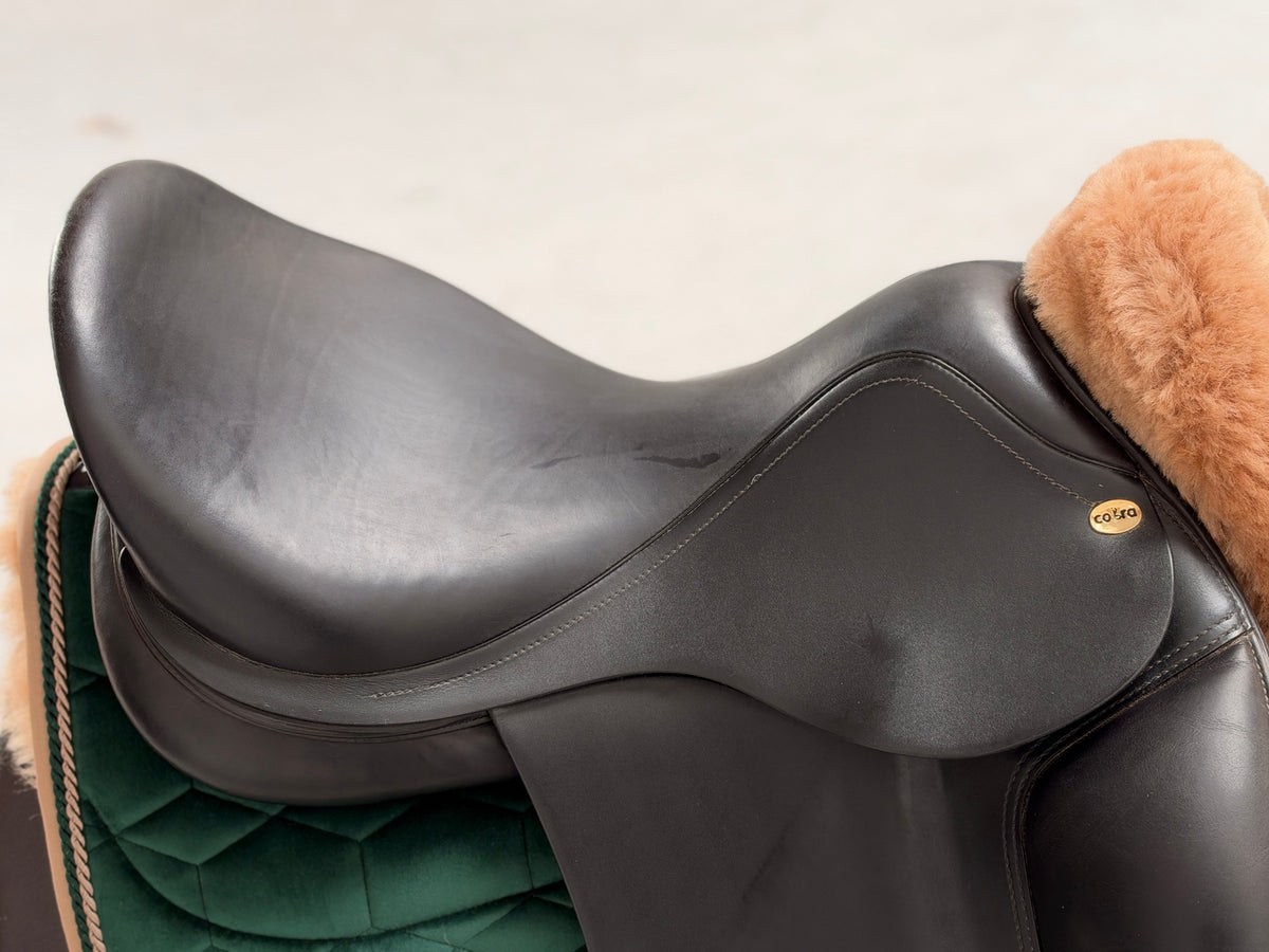 Cobra Dressursattel 17,5 Zoll schwarz
