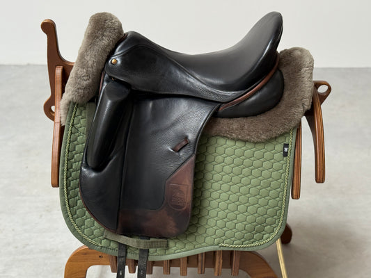 Hennig ESF Ergo Saddlefit Platin Dressursattel Monoblatt 17,5 Zoll