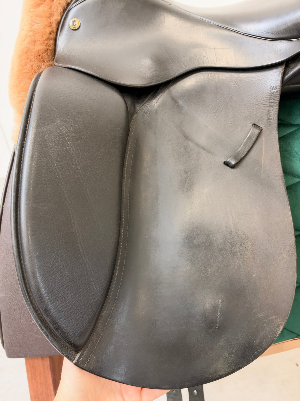 Hintermayer Anatomic Dressursattel 18 Zoll Fit 3 mit Klettpauschen
