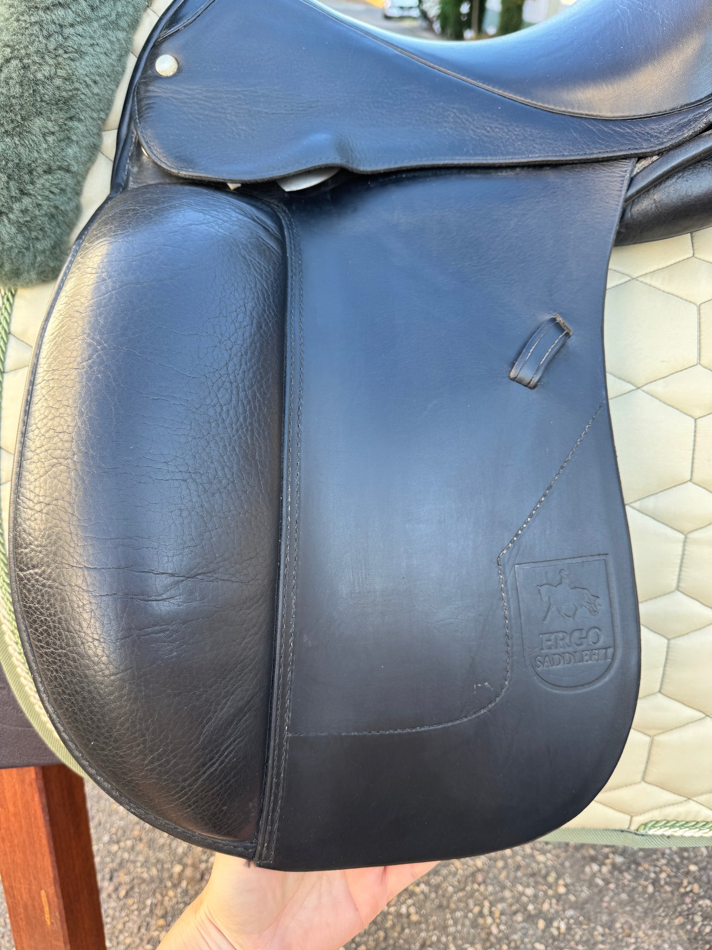 #100 Hennig ESF Silver Dressursattel 16 Zoll Ponysattel