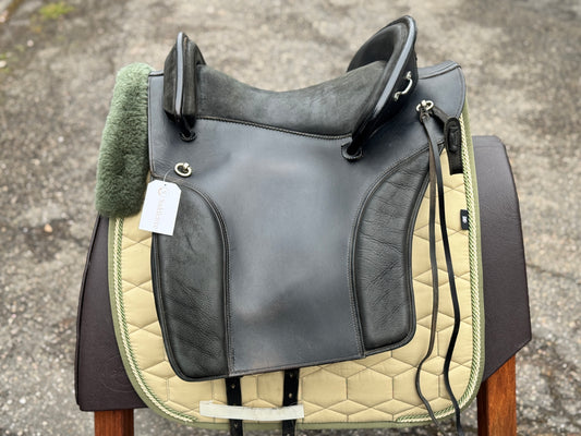 #96 Deuber Renaissance Barocksattel schwarz S2 Ultraflexbaum