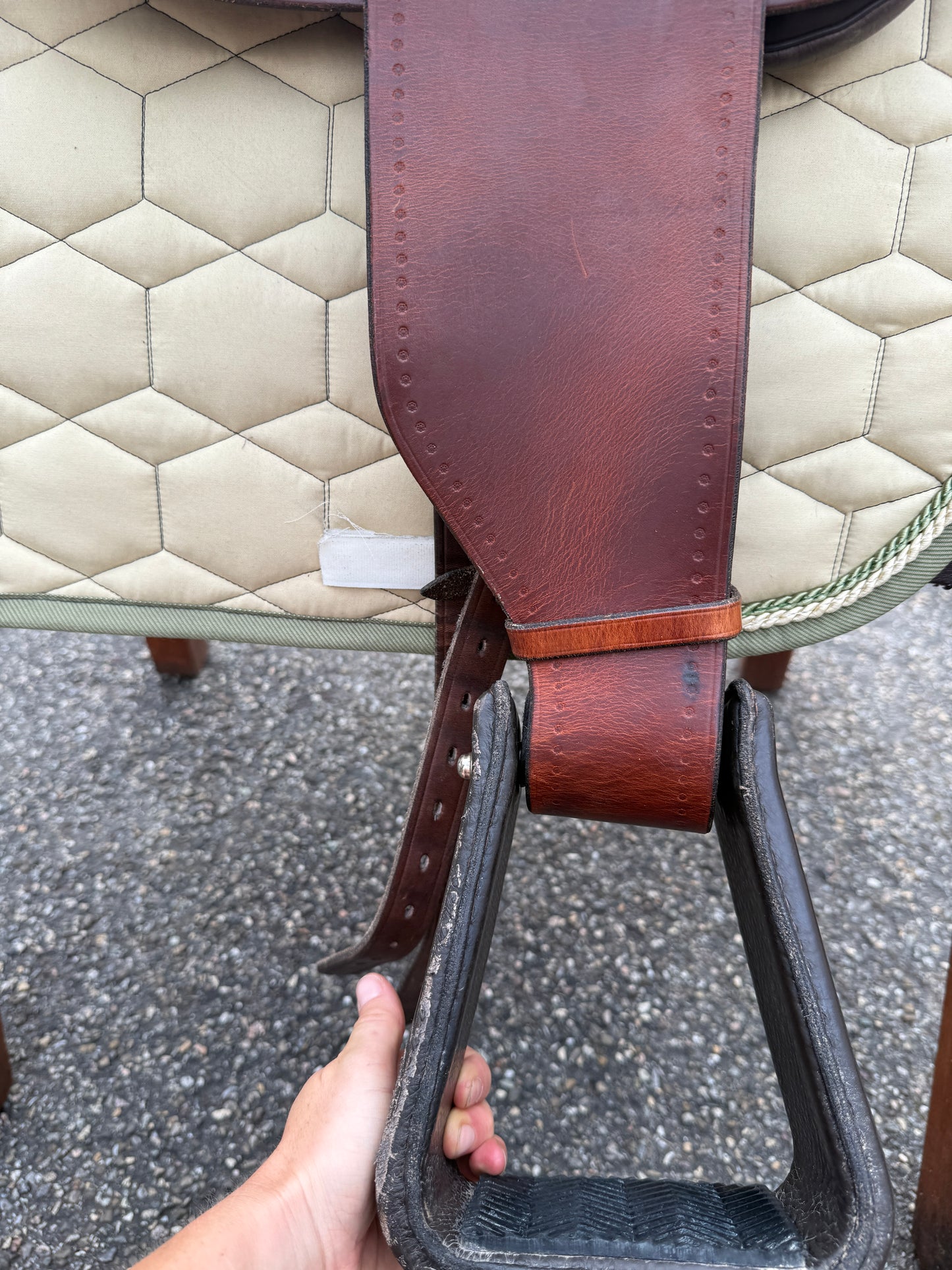 #166 Sommer Eldorado Wanderreitsattel Working Equitation Western 17,5 Zoll