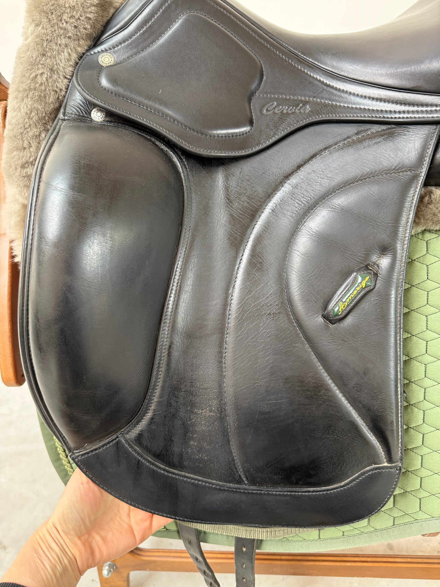Amerigo Cervia II Pinerolo Dressursattel 18 Zoll M Klettpauschen