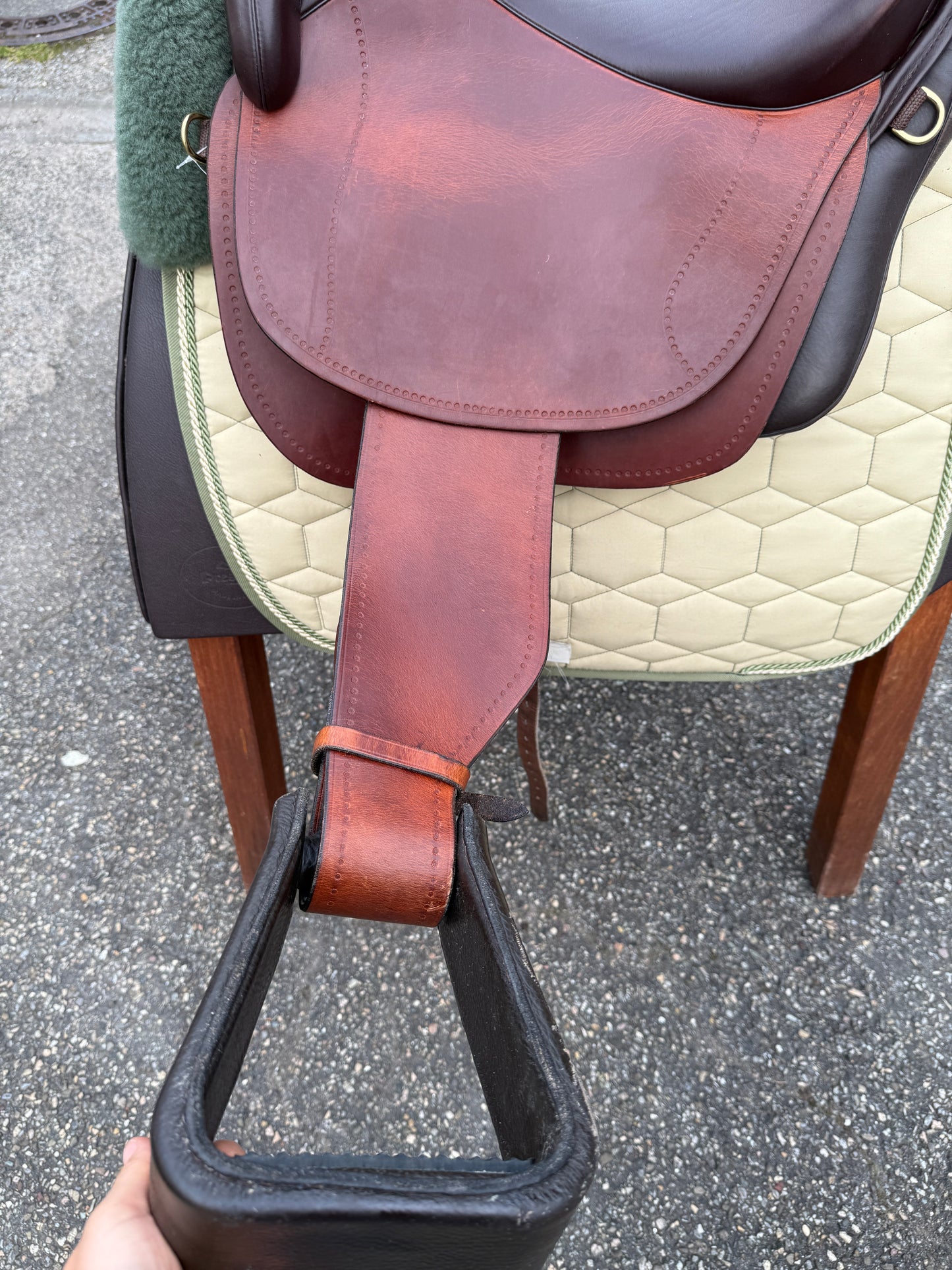 #166 Sommer Eldorado Wanderreitsattel Working Equitation Western 17,5 Zoll