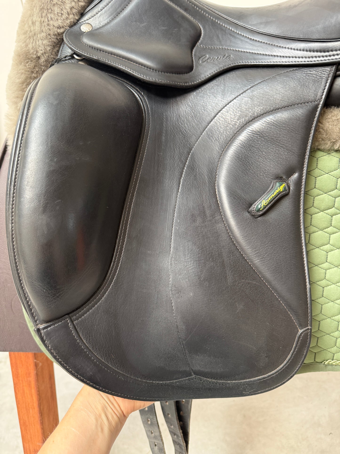 Amerigo Cervia II Pinerolo Dressursattel 17,5 Zoll Klettpauschen