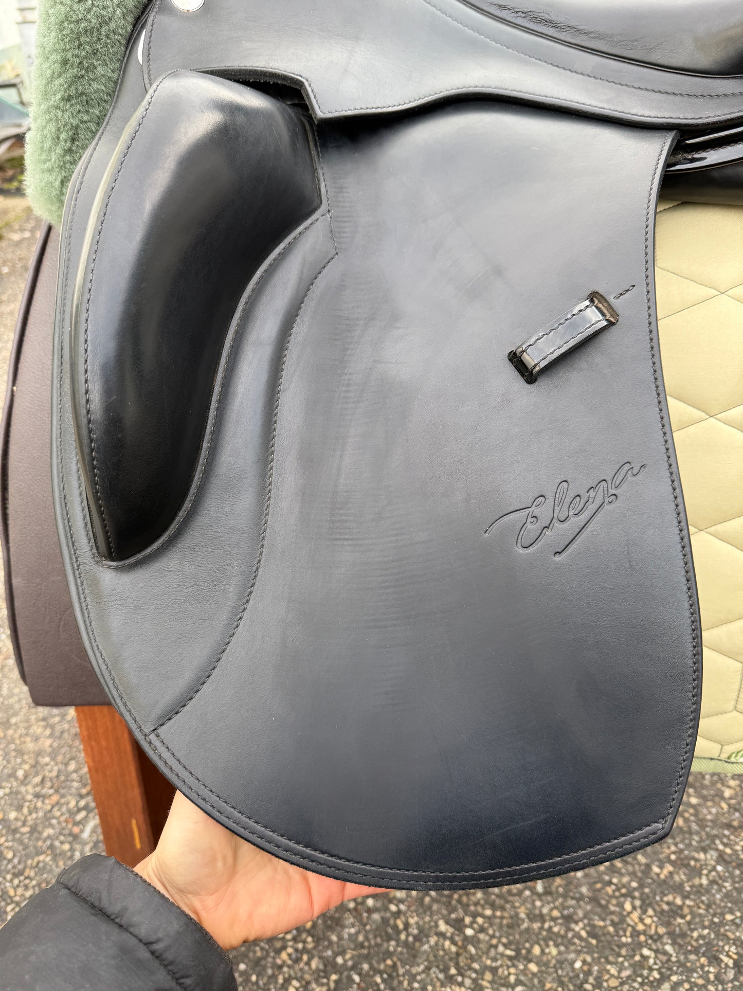 #254 Erreplus Elena Dressursattel 18 Zoll mit Lack