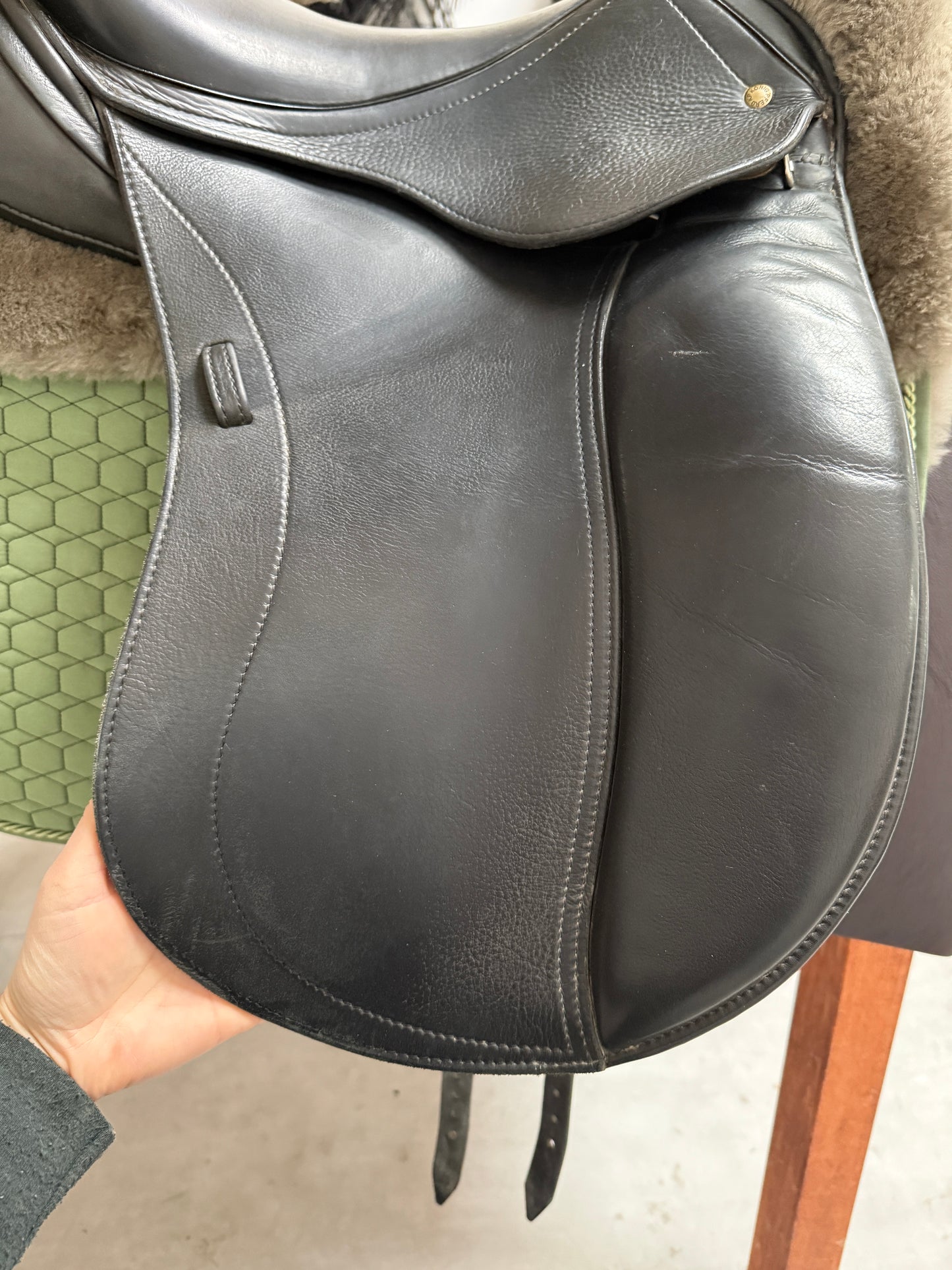 Schleese Pirat/König Pferd Dressursattel schwarz 17,5 Zoll