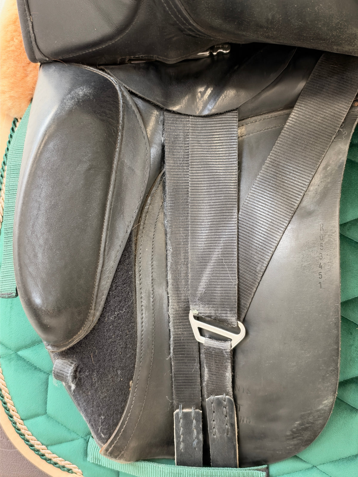 Hintermayer Anatomic Dressursattel 18 Zoll Fit 3 mit Klettpauschen