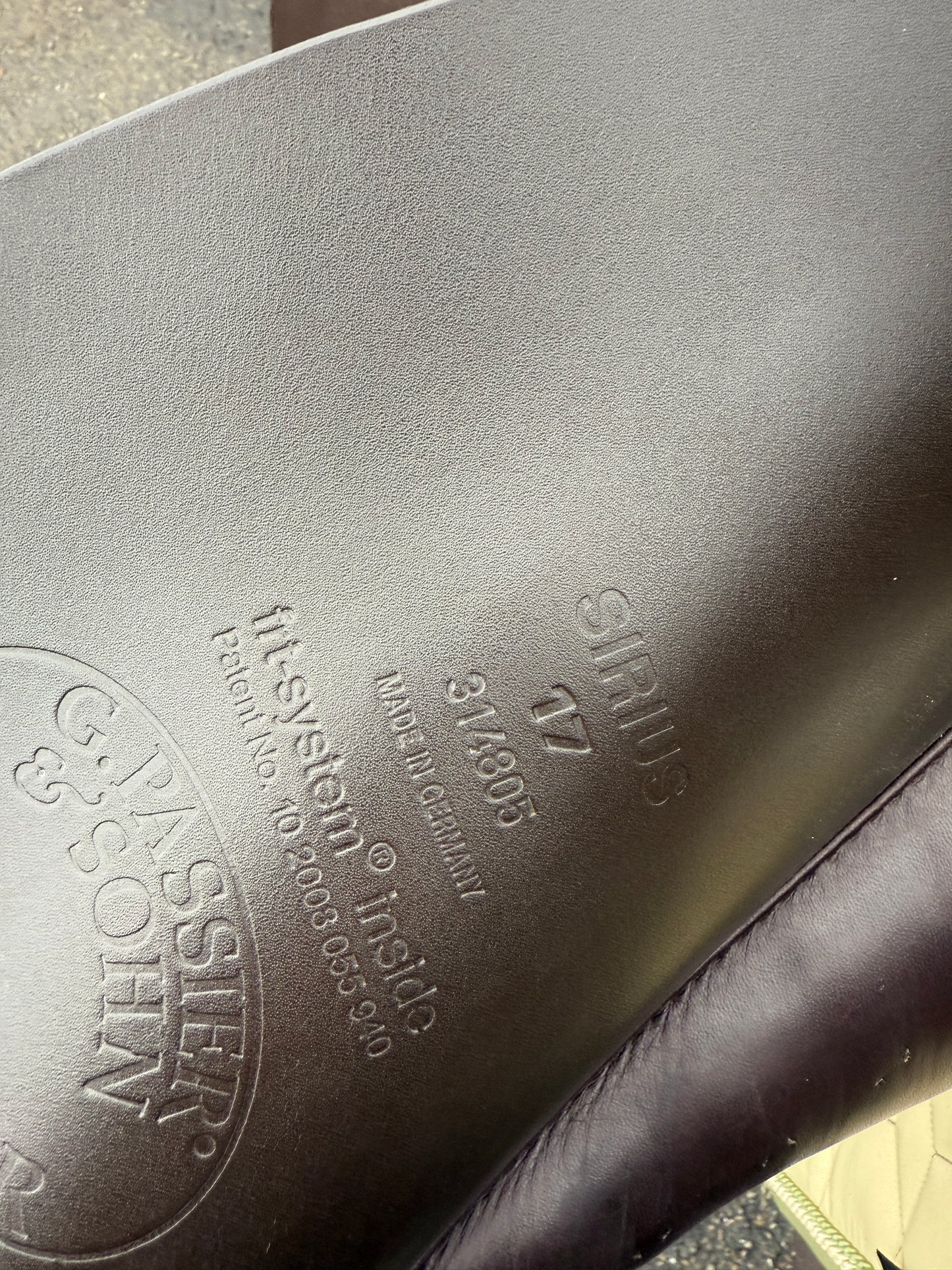 #242 Passier Sirius Dressursattel Schulterfreiheit 17 Zoll braun