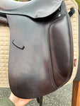 Equinomic Dressursattel 17,5 Zoll aus 2019, braun
