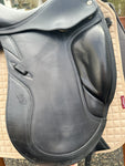 CWD Dressursattel SE08 schwarz 18 Zoll Monoblatt