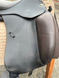 Cobra Dressursattel 17,5 Zoll dunkelbraun