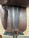 Equinomic Dressursattel 17,5 Zoll aus 2019, braun